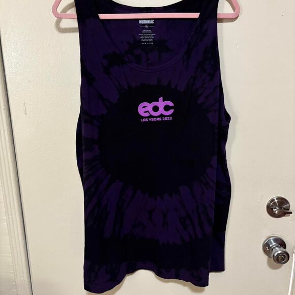 EDC Las Vegas 2022 Meteor Tank black/purple tie die Size: X-Large - Picture 2 of 3